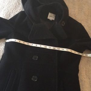 Manteau Pea Coat Avec Capuche Croft & Barrow - Noir - Taille M - Occasion Très Bon état